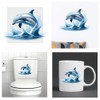 x4 Dolphin Stickers for Wall Decor, Covering Marks, Mugs &