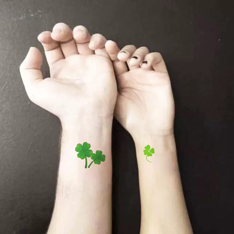 Oottati 2 Sheets Waterproof Small Cute Fake Hand Neck Temporary