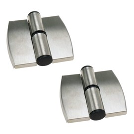 Sscon 2Pcs Public Toilets Sanitary Partition Hardware Connection Accessories Flat Door Hinge (Right)