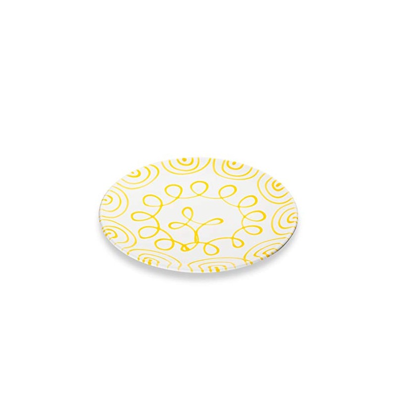 GMUNDNER KERAMIK Dinner Plate Cup Diameter 28 cm Flamed Yellow