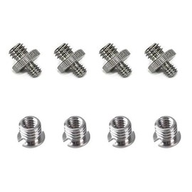 Gocomcom 8PCS 1/4" Male -3/8" Male Converter Screw + 4PCS Female 1/4" to Metal 3/8" Convert Screw Adapter for Tripod Monopod Ballhead DSLR SLR