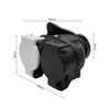 Ludom Trailer Double Socket,13-pin To 7-pin Trailer Socket Conversion Adapter,
