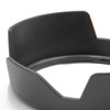 vhbw Plastic Lens Hood/Lens Shade black for Camera Lens Canon