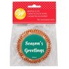 Wilton Season's Greetings Baking Cups, Green Brown, Standard 75 Count