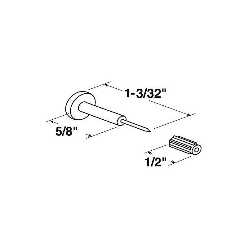 Prime-Line PL 15685 Window Grid Retainer Pins (25 Pack)