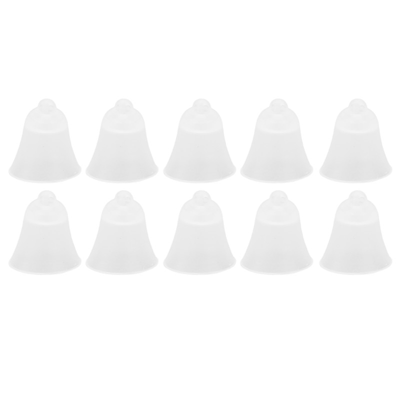 10Pcs 3 Hole White Hearing Amplifier Domes Earbud Tips Soft