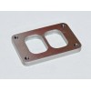 Custom Fab Shop Stainless T6 Divided Turbo Inlet Flange Twin