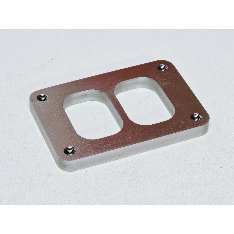 Custom Fab Shop Stainless T6 Divided Turbo Inlet Flange Twin
