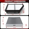 1PZ NP6-G50 Engine and Cabin Air Filter Kit Replacement for