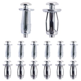 ZHMEINA 40PCS Hollow Door Anchors, Metal Cavity Fixing Hollow Wall Anchors for Aluminium Cladding, Steel Pipe, Iron Sheet, Plastic Sheet, 20PCS M4 × 25 Door Anchor, Plus 20PCS M5 × 25 Doors Anchor