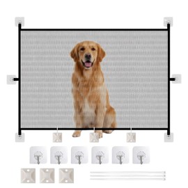 Stair Gates for Dogs, Dog Gate for Stairs and Indoor Use, 110 cm by 72 cm Size, Pet Gate with No Drilling Installation, Durable Construction for Indoor Use