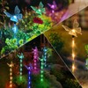 Set of 6 Arcylic Solar Butterfly Lights for Outside, Solar