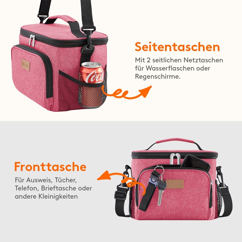 Lifewit Insulated Cooler Bag, Reusable Lunch Bag, Portable Cool Box,