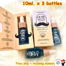 Cute so Cute 3X Hair Serum Cute So Cute Grow Eyebrow Eyelashes Hair Mustache Beard 10ml