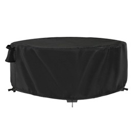 Jungda - Funda redonda para mesa de centro para exteriores, 40 pulgadas, impermeable, para mesa redonda de patio, resistente al agua, para muebles de exterior, 40 x 18 pulgadas