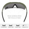 Feyachi Shooting Glasses with 3 Interchangeable Lenses, Safety Goggles Impact-Resistant
