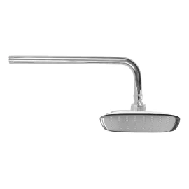 CNX Meer Regadera Cuadrada De 15 Cm Con Cuello De 27 Cm Cromado