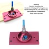 Hinge Jig Kit Drill Guide Tool Aluminium Alloy for Door