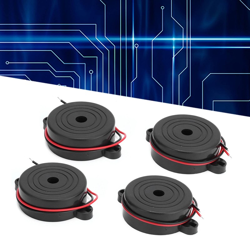 4 x 12 V alarm buzzer, DC3-24 V, 95 dB,