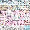 Dornail 30 hojas de mariposas pegatinas de uñas de flores