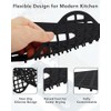 2 Pack Silicone Sink Protector for Kitchen Sink, Trellis Pattern