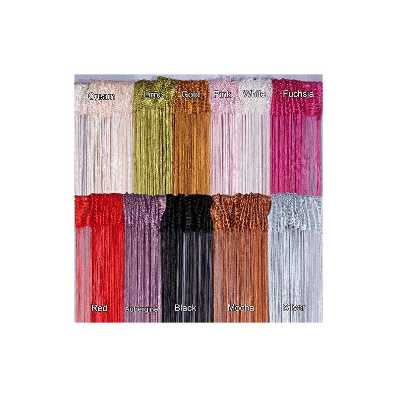 John Aird String Curtain Panel (Black)