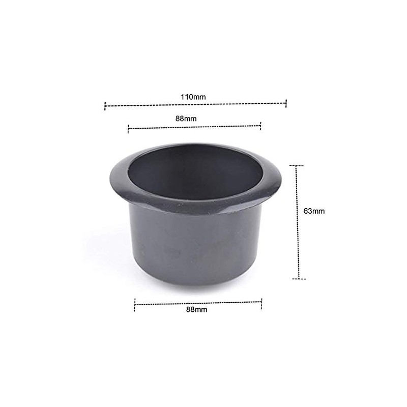 luzen 2 Pcs Black Plastic Recliner-Handles Replacement Cup Holder Insert