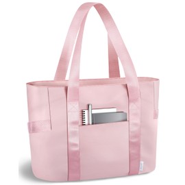 Prite Tote Bag for Women Weekender Bag with Laptop Compartment for Work Nurse Travel Gym(Pink)