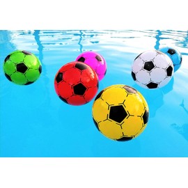 STUWU 12 x Plastic Ball 20 cm Including Ball Needle Football Water Ball Gymnastics Ball Various Colours