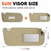 Beige Passenger Right Side Sun Visor Replacement Compatible with Hyundai