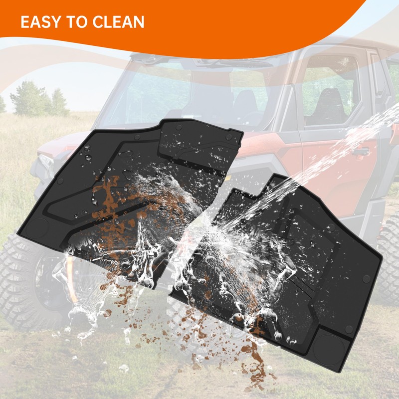 CUSAUTV Floor Mats for Xpedition XP/ADV 2024+, TPE Front Row