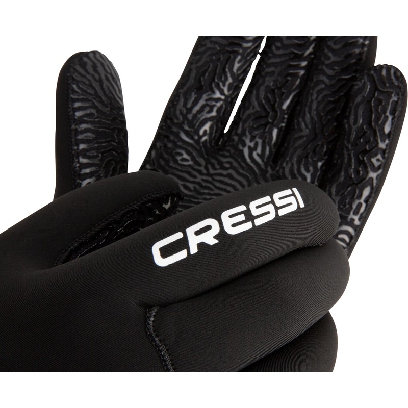 Cressi Cruz Gloves 3mm - Neoprene Diving Gloves Black 3mm