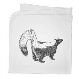 Azeeda 'Beautiful Skunk' Cotton Baby Blanket/Shawl (BY00038474)