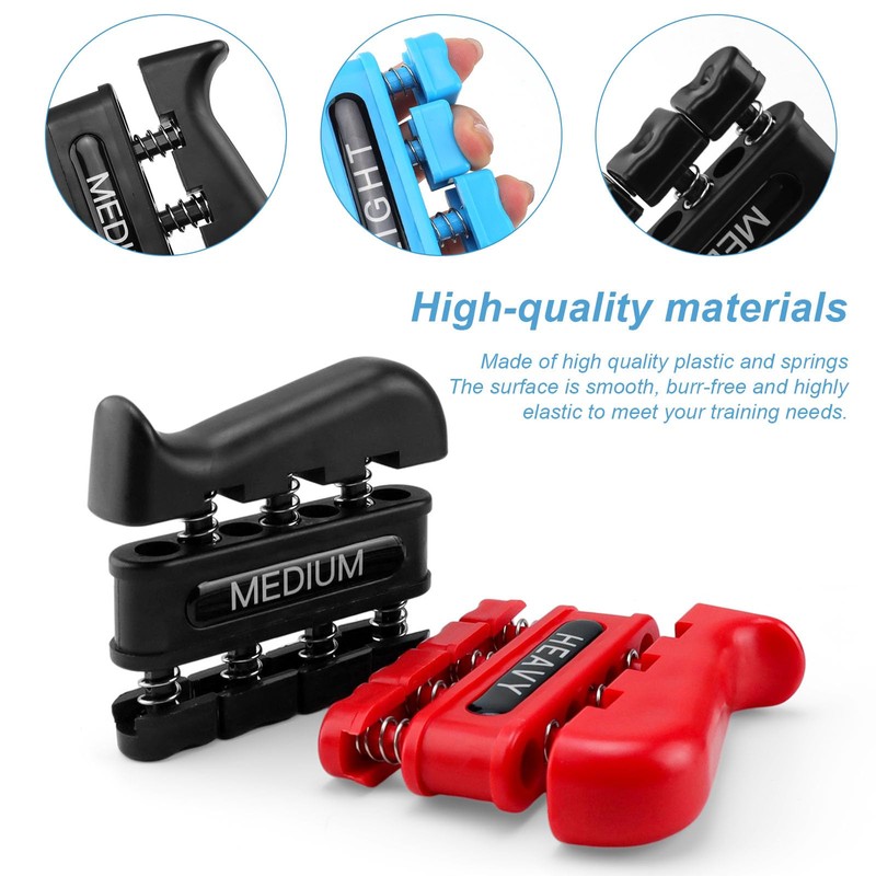 DEANKEJI Pack of 3 Hand Trainer, Finger Trainer with 3