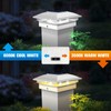 VOLISUN Solar Post Cap Light Outdoor Waterproof 6pack,Solar Fence -