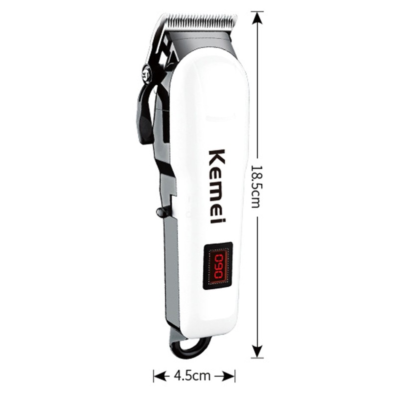 Rechargeable LCD Display Hair Clipper Cutter Head Regulator Strong Power
