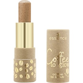essence Coffee to glow coffee lip scrub, Nr. 01 Where Have You Bean All My Life?, braun, glättend, pflegend, mit Ölen, sofortiges Ergebnis (4g)