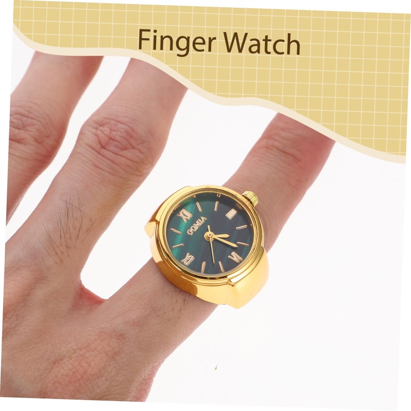 UKCOCO 3pcs Mini Creative Watch Roman Numeral Finger Watches and