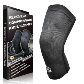 Vital Salveo-Best Recovery Compression Knee Support Sleeve for Man and Women Knee Brace for Running, Basketball, Hiking, Gym, Workout, Sports(1 PC)-Small