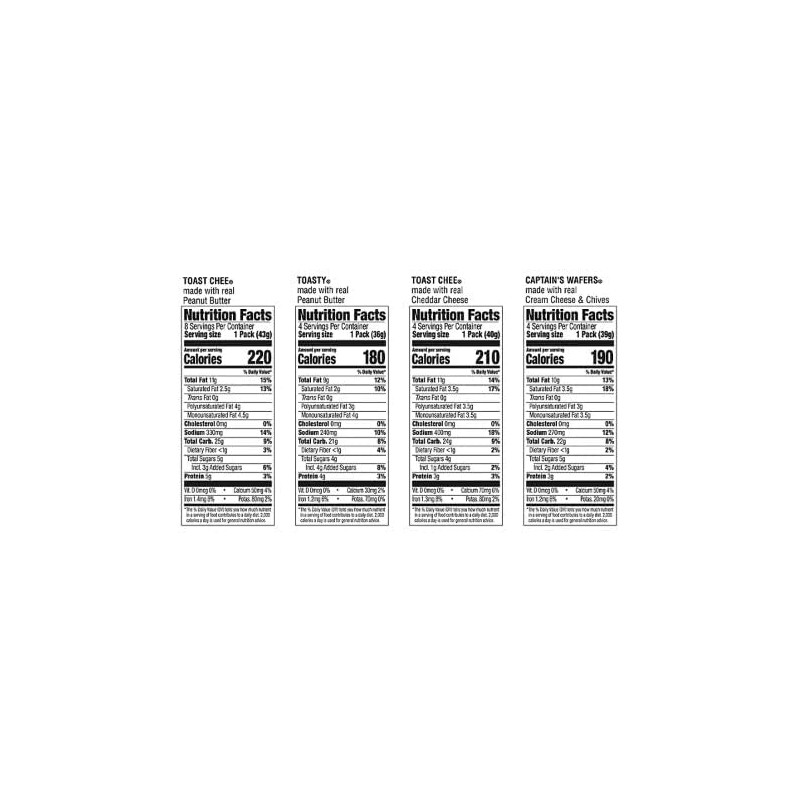 Lance Variety Pack, Sandwich Crackers, 40 pk