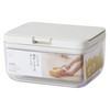 Marna K762W Storage Container (Wide Short/White) Kitchen Storage, Plastic (Food