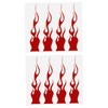 Mobestech 2 Sheets Reflective Flame Stickers for Car Motorcycle Skateboard