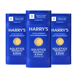 Harry's Extra-Strength Antiperspirant Deodorant for Men - Solstice - (3 Pack) 2.5 oz - 72-Hour Sweat and Odor Protection
