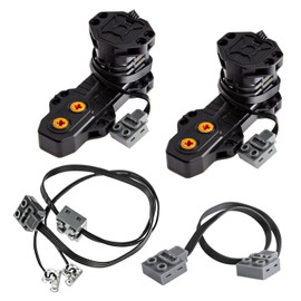 TEESE 4pcs Technic-Motor-Kit with Buggy-Motor-Monster-Motor-Extension-Cord-Light-Cable, Compatible with Technic-Parts for STEM MOC Project Replacement-Parts