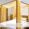 Linentalks Canopy Bed Scarf, Luxury Sheer Bed Canopy Scarf, Sheer