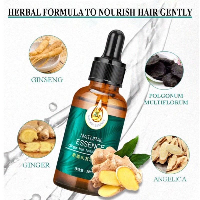 Natural Zenshow Ginger Hair Loss Shampoo Serum Control Oil Strong