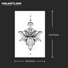 INKARTLINK Temporary Tattoos, 2 Sheets Medium Semi Permanent Tattoo Adult