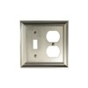 CKP Brand #31196 Single Switch/Duplex Wall Plate, Brushed Nickel