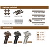 KAMANINA 2 Pack Curtain Rods for Windows 48 to 84
