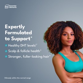 Essential Elements Hair Hero - Hair Supplement for Women and Men - Powerful Hair Vitamin Formula for Hair Growth & Thickness - Healthy Hair, Skin, and Nails Product - 5000 mcg Biotin